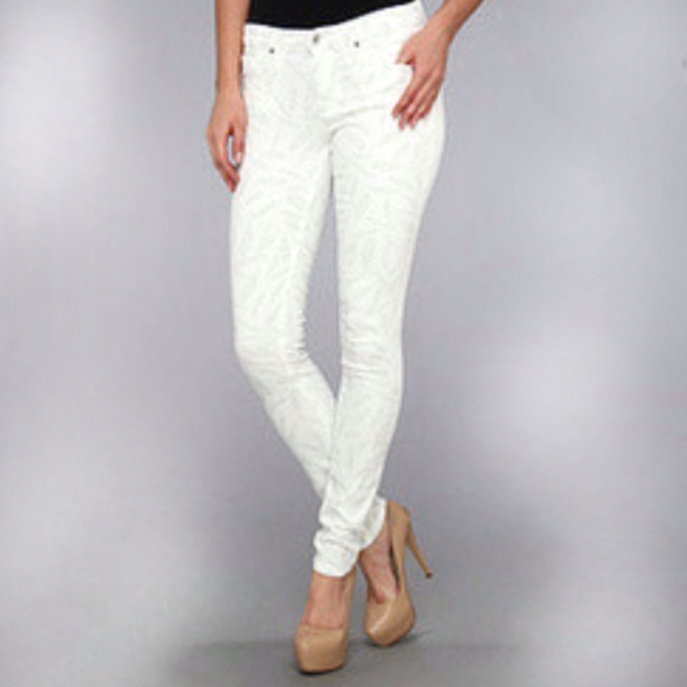 AG Women Gray Printed The Absolute Leggings